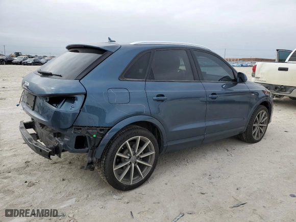 2018 Audi Q3 Premium with VIN WA1BCCFS5JR008788, listed as a Copart auction lot 46404405 with 42,264 mi miles and Salvage Title. Bid and sale history available at carsss.com. Image 3.