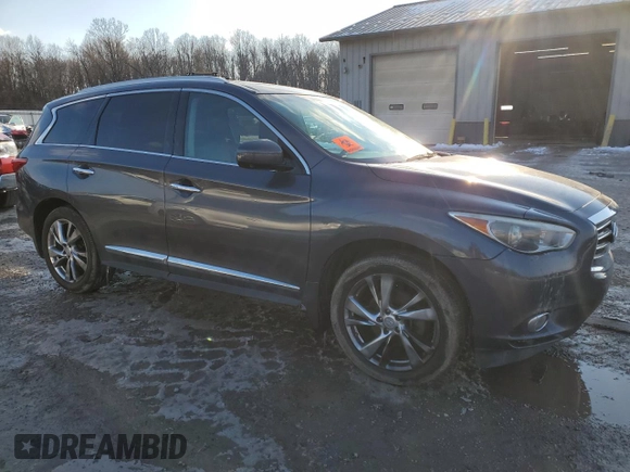 2013 Infiniti JX35 with VIN 5N1AL0MM1DC353646, listed as a Copart auction lot 42265835 with 153,412 mi miles and Clean Title. Bid and sale history available at carsss.com. Image 4.