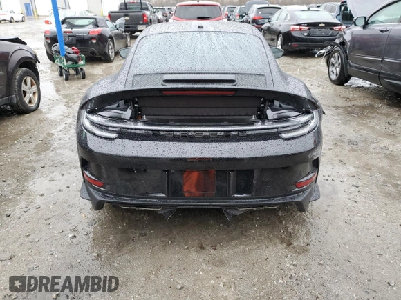 2023 Porsche 911 GT3 with VIN WP0AC2A94PS270884, listed as a Copart auction lot 80861614 with 43,830 mi miles and Salvage Title. Bid and sale history available at carsss.com. Image 6.
