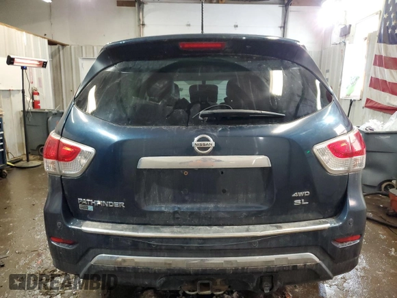 2013 Nissan Pathfinder SL with VIN 5N1AR2MM6DC669201, listed as a Copart auction lot 44315675 with 120,983 mi miles and Salvage Title. Bid and sale history available at carsss.com. Image 6.