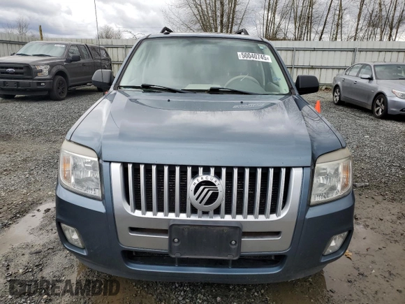 2011 Mercury Mariner with VIN 4M2CN8B76BKJ06364, listed as a Copart auction lot 50040745 with 153,675 mi miles and Salvage title. Bid and sale history available at DreamBid. Image 5.
