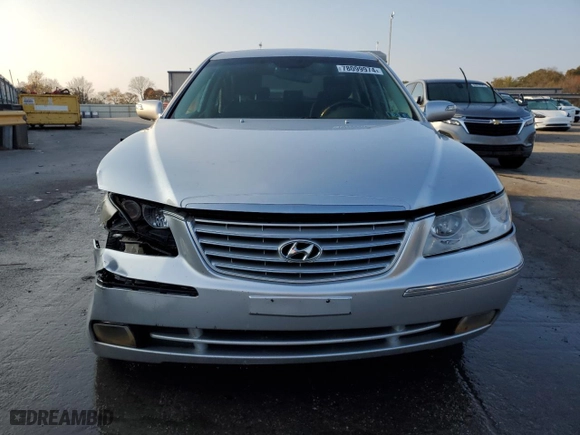 2007 Hyundai Azera SE with VIN KMHFC46F47A242858, listed as a Copart auction lot 78099974 with 136,388 mi miles and Salvage Title. Bid and sale history available at carsss.com. Image 5.