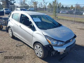 2017 Chevrolet Spark LS with VIN KL8CB6SA4HC825543, listed as a IAAI auction lot 40795347 with 58,537 mi miles. Bid and sale history available at carsss.com. Image 1.