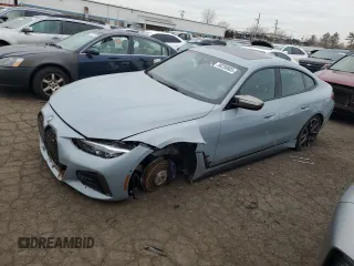 2024 BMW i4 M50 with VIN WBY33AW04RFR97434, listed as a Copart auction lot 88290805 with 11,355 mi miles and Salvage Title. Bid and sale history available at carsss.com. Image 1.