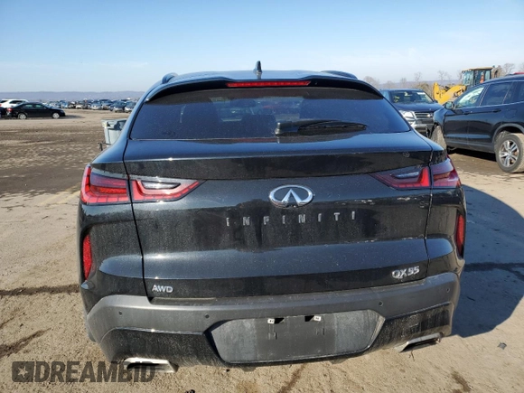 2022 Infiniti QX55 Essential z VIN 3PCAJ5K39NF102069, wystawiony jako Copart lot #46335795 z przebiegiem 36 390 mil mil oraz Szkoda całkowita • Salvage title. Historia ofert i sprzedaży dostępna na DreamBid. Obrazek 6.