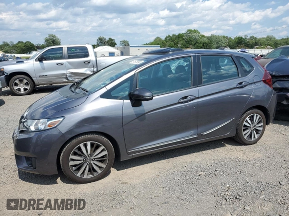 2017 Honda Fit EX-L with VIN 3HGGK5H98HM703123, listed as a Copart auction lot 61678095 with 25,714 mi miles and Salvage title. Bid and sale history available at DreamBid. Image 1.