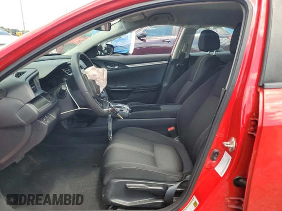 2019 Honda Civic Sedan LX with VIN 2HGFC2F63KH593619, listed as a Copart auction lot 51510595 with 51,467 mi miles and Salvage Title. Bid and sale history available at carsss.com. Image 7.