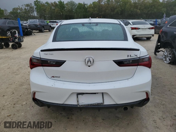2022 Acura ILX Premium with VIN 19UDE2F87NA008546, listed as a Copart auction lot 49959585 with 20,626 mi miles and Non repairable. Bid and sale history available at DreamBid. Image 6.