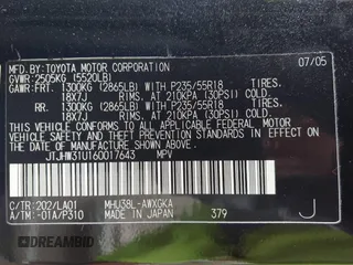 2006 Lexus RX 400h с VIN JTJHW31U160017643, выставлен на аукционе IAAI как лот 42755460 с пробегом 114 324 миль миль и . История ставок и продаж доступна на DreamBid. Изображение 9.