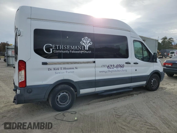2015 Ford Transit Passenger XL with VIN 1FBAX2XM2FKA52266, listed as a Copart auction lot 83310454 with 20,424 mi miles and Salvage Title. Bid and sale history available at carsss.com. Image 3.