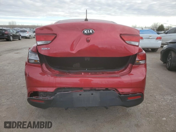 2018 Kia Rio LX with VIN 3KPA24ABXJE124243, listed as a Copart auction lot 81192294 with 140,565 mi miles and Salvage Title. Bid and sale history available at carsss.com. Image 6.