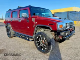 2003 Hummer H2 z VIN 5GRGN23U73H128461, wystawiony jako Copart lot #59889975 z przebiegiem 178 531 mil mil oraz Szkoda całkowita • Salvage title. Historia ofert i sprzedaży dostępna na DreamBid. Obrazek 1.