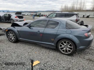2008 Mazda RX-8 40th Anniversary Edition with VIN JM1FE173980216166, listed as a Copart auction lot 83861354 with 123,193 mi miles and Salvage Title. Bid and sale history available at carsss.com. Image 2.