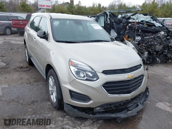 2016 Chevrolet Equinox LS with VIN 2GNALBEK4G1189257, listed as a IAAI auction lot 41957683 with 77,505 mi miles and . Bid and sale history available at carsss.com. Image 1.