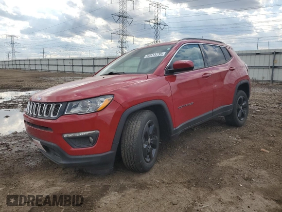 2021 Jeep Compass Latitude with VIN 3C4NJCBB0MT502048, listed as a Copart auction lot 50413735 with 30,251 mi miles and Salvage title. Bid and sale history available at DreamBid. Image 1.