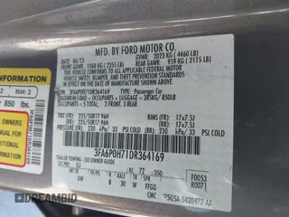 2013 Ford Fusion SE with VIN 3FA6P0H71DR364169, listed as a IAAI auction lot 42167658 with 196,073 mi miles. Bid and sale history available at carsss.com. Image 9.