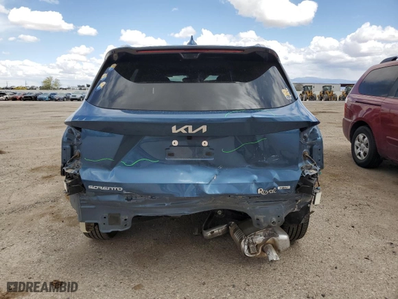 2025 Kia Sorento Hybrid SX Prestige with VIN KNDRKDJG1S5305887, listed as a Copart auction lot 51926125 with 9,910 mi miles and Salvage Title. Bid and sale history available at carsss.com. Image 6.