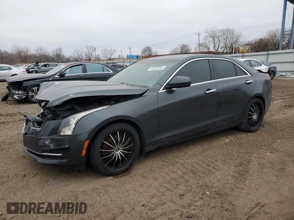 2015 Cadillac ATS Standard RWD z VIN 1G6AA5RAXF0128347, wystawiony jako Copart lot #44523355 z przebiegiem 118 294 mil mil oraz Szkoda całkowita • Salvage title. Historia ofert i sprzedaży dostępna na DreamBid. Obrazek 1.