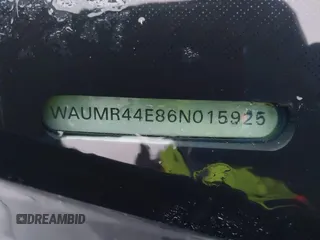 2006 Audi A8 z VIN WAUMR44E86N015925, wystawiony jako IAAI lot #42003490 z przebiegiem 175 003 mil mil oraz . Historia ofert i sprzedaży dostępna na DreamBid. Obrazek 9.