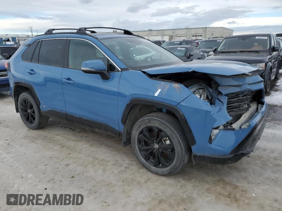 2022 Toyota RAV4 with VIN 2T34WRFV8NW148892, listed as a Copart auction lot 87884075 with 55,584 mi miles and Salvage title. Bid and sale history available at DreamBid. Image 4.