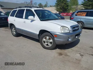 2005 Hyundai Santa Fe GLS with VIN KM8SC13D95U934500, listed as a IAAI auction lot 42190484 with 108,996 mi miles. Bid and sale history available at carsss.com. Image 1.
