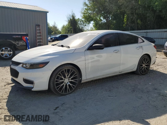 2016 Chevrolet Malibu LS with VIN 1G1ZB5ST0GF348810, listed as a Copart auction lot 52952965 with 106,050 mi miles and Salvage Title. Bid and sale history available at DreamBid. Image 1.