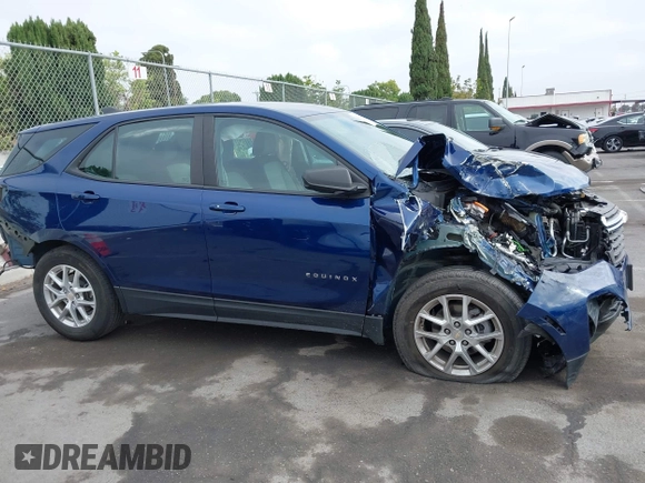 2023 Chevrolet Equinox LS with VIN 3GNAXHEG9PL170527, listed as a IAAI auction lot 42518147 with 35,716 mi miles and . Bid and sale history available at DreamBid. Image 13.