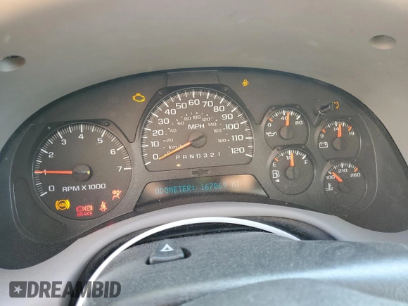 2008 Chevrolet TrailBlazer 1LT with VIN 1GNDT13S082260885, listed as a Copart auction lot 45015775 with 167,869 mi miles and Salvage Title. Bid and sale history available at DreamBid. Image 9.