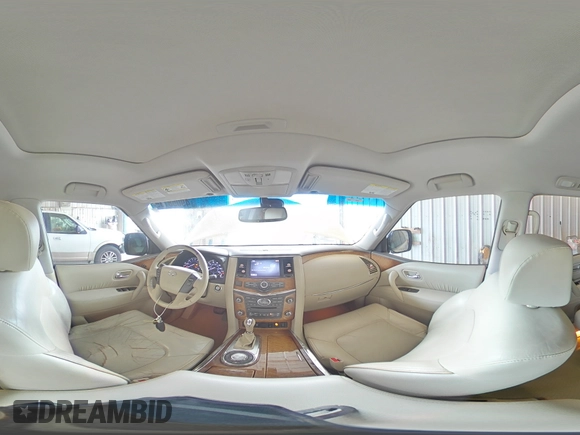 2013 Infiniti QX56 with VIN JN8AZ2NF7D9550997, listed as a Copart auction lot 49058135 with 183,369 mi miles and Salvage Title. Bid and sale history available at carsss.com. Image 14.