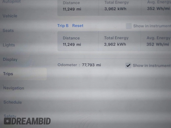 2016 Tesla Model X 70D with VIN 5YJXCBE2XGF025303, listed as a IAAI auction lot 41558869 with 77,793 mi miles and . Bid and sale history available at DreamBid. Image 7.