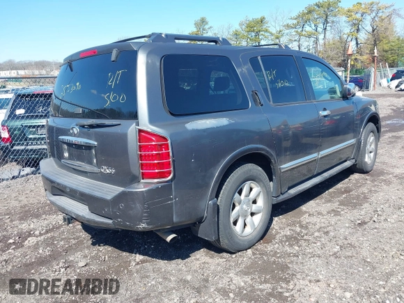 2006 Infiniti QX56 with VIN 5N3AA08C66N808917, listed as a IAAI auction lot 41886573 with Not Provided miles and . Bid and sale history available at DreamBid. Image 4.