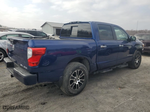 2021 Nissan Titan SL with VIN 1N6AA1EDXMN502930, listed as a Copart auction lot 48567535 with 40,040 mi miles and Salvage Title. Bid and sale history available at carsss.com. Image 3.