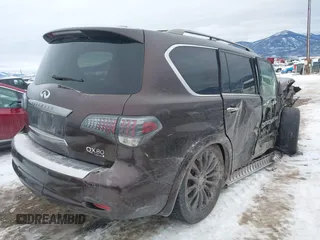 2015 Infiniti QX80 with VIN JN8AZ2NEXF9087473, listed as a IAAI auction lot 41282361 with Not provided miles and . Bid and sale history available at DreamBid. Image 4.