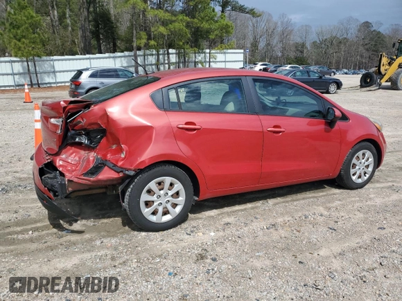 2013 Kia Rio LX with VIN KNADM4A36D6209894, listed as a Copart auction lot 49014515 with 155,920 mi miles and Salvage Title. Bid and sale history available at carsss.com. Image 3.