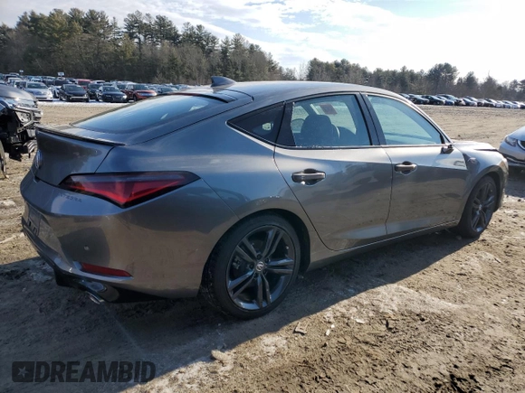 2024 Acura Integra Technology with VIN 19UDE4G72RA001026, listed as a Copart auction lot 88867455 with 14,540 mi miles and Salvage title. Bid and sale history available at DreamBid. Image 3.