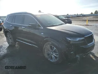 2024 Cadillac XT6 AWD Premium Luxury with VIN 1GYKPDRS4RZ709047, listed as a Copart auction lot 46753105 with 17,108 mi miles and Salvage Title. Bid and sale history available at carsss.com. Image 4.