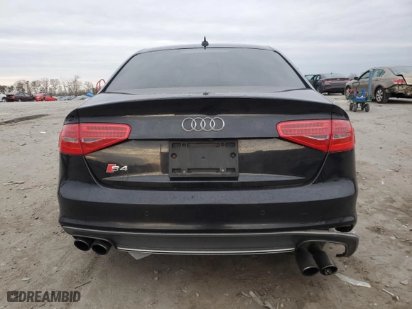 2015 Audi S4 Premium Plus with VIN WAUBGAFL2FA058980, listed as a Copart auction lot 83696044 with 144,579 mi miles and Salvage Title. Bid and sale history available at carsss.com. Image 6.