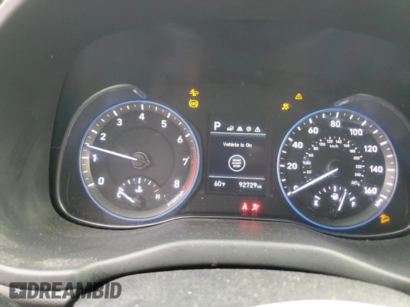 2020 Hyundai Kona SEL with VIN KM8K2CAA7LU564829, listed as a Copart auction lot 76474794 with 92,729 mi miles and Non Repairable. Bid and sale history available at carsss.com. Image 9.