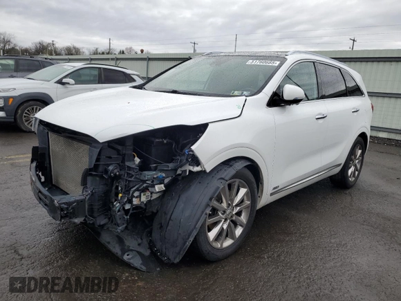2018 Kia Sorento SX with VIN 5XYPKDA51JG369374, listed as a Copart auction lot 51760685 with 108,708 mi miles and Salvage Title. Bid and sale history available at carsss.com. Image 1.