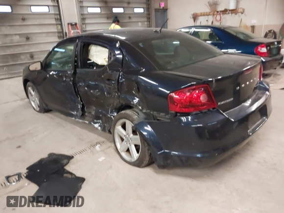 2012 Dodge Avenger SXT with VIN 1C3CDZCB5CN126062, listed as a IAAI auction lot 41127680 with 100,647 mi miles and . Bid and sale history available at DreamBid. Image 3.
