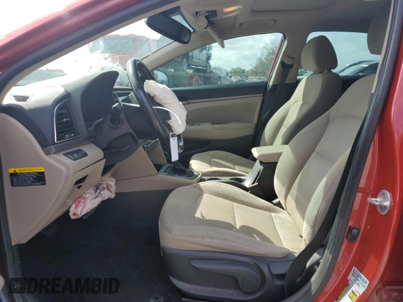 2018 Hyundai Elantra Value Edition with VIN 5NPD84LF1JH286138, listed as a Copart auction lot 51749835 with 93,792 mi miles and Salvage Title. Bid and sale history available at DreamBid. Image 7.