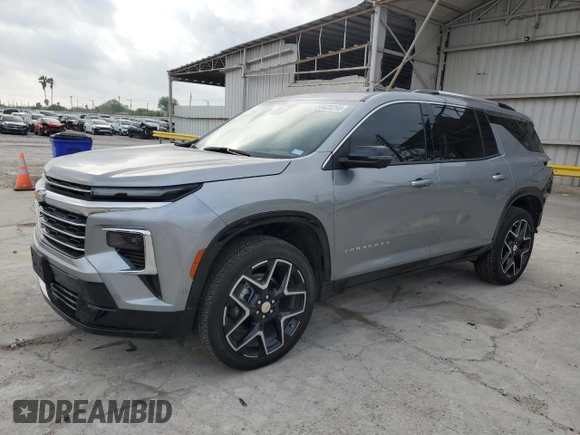2025 Chevrolet Traverse with VIN 1GNERKRS3SJ128166, listed as a Copart auction lot 54423255 with 5,456 mi miles and Salvage title. Bid and sale history available at DreamBid. Image 1.
