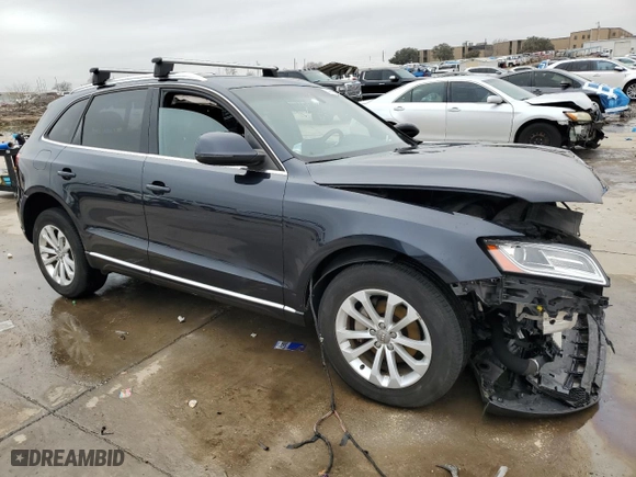 2013 Audi Q5 Premium Plus with VIN WA1LFAFP4DA049430, listed as a Copart auction lot 44196255 with 0 mi miles and Salvage Title. Bid and sale history available at carsss.com. Image 4.