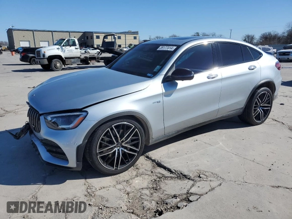 2021 Mercedes-Benz GLC with VIN W1N0J6EB9MF995898, listed as a Copart auction lot 39177414 with 0 mi miles. Bid and sale history available at carsss.com. Image 1.