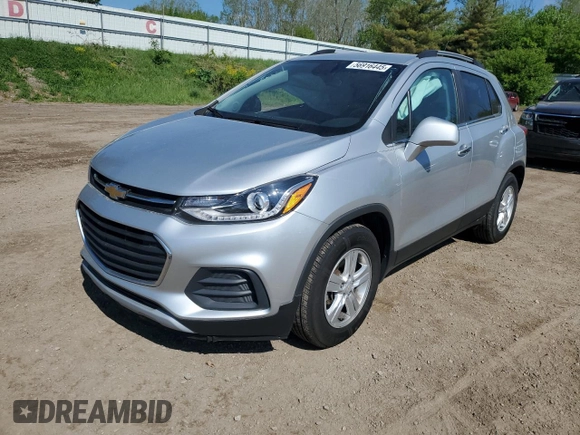2020 Chevrolet Trax LT with VIN KL7CJLSB2LB002350, listed as a Copart auction lot 56916445 with 98,534 mi miles and Non repairable. Bid and sale history available at DreamBid. Image 1.