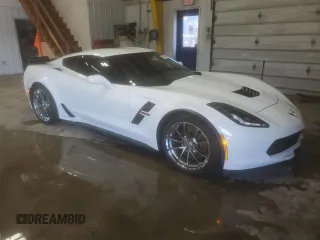 2017 Chevrolet Corvette Grand Sport 2LT with VIN 1G1YY2D77H5101557, listed as a Copart auction lot 82720374 with 8,735 mi miles and Salvage Title. Bid and sale history available at carsss.com. Image 4.
