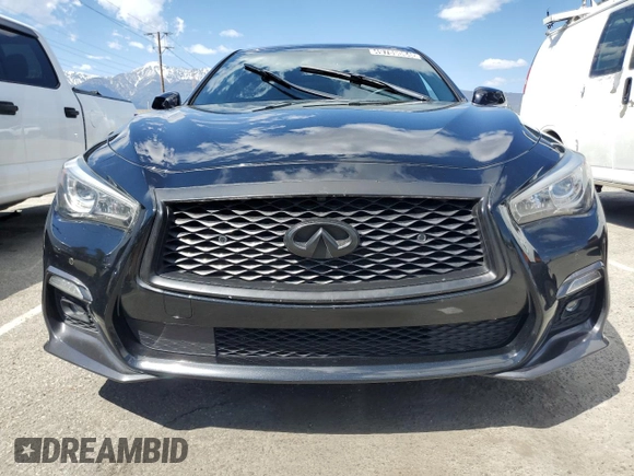 2018 Infiniti Q50 RED SPORT 400 with VIN JN1FV7AR7JM481086, listed as a Copart auction lot 49789064 with 92,296 mi miles and Clean Title. Bid and sale history available at carsss.com. Image 5.