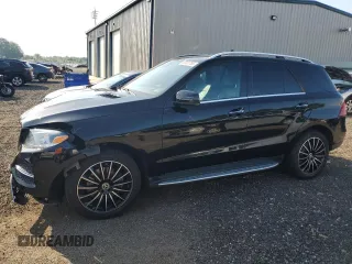 2019 Mercedes-Benz GLE 400 with VIN 4JGDA5GB4KB205696, listed as a Copart auction lot 60955785 with 107,027 mi miles and Salvage title. Bid and sale history available at DreamBid. Image 1.