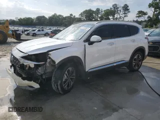2019 Hyundai Santa Fe Ultimate z VIN 5NMS53AA4KH026638, wystawiony jako Copart lot #54493525 z przebiegiem 105 666 mil mil oraz Szkoda całkowita • Salvage title. Historia ofert i sprzedaży dostępna na DreamBid. Obrazek 1.