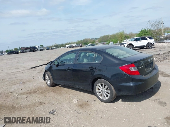 2012 Honda Civic EX with VIN 19XFB2F83CE317053, listed as a IAAI auction lot 42119732 with 168,184 mi miles and . Bid and sale history available at DreamBid. Image 3.